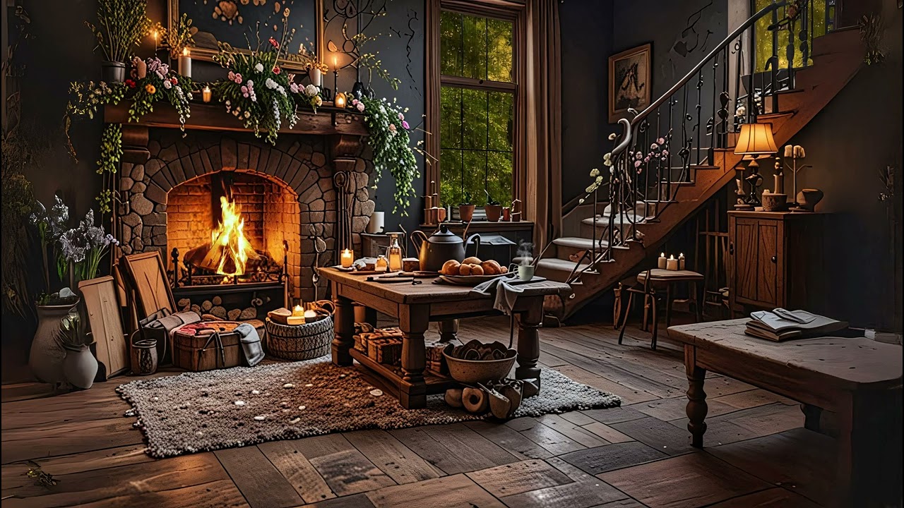 Успокаивающая Музыка для Сна и Расслабления у Камина 🔥💤
