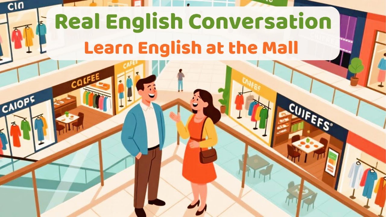 Learn English at the Mall | Shopping, Food Court & Cinema | Real Life English Conversation