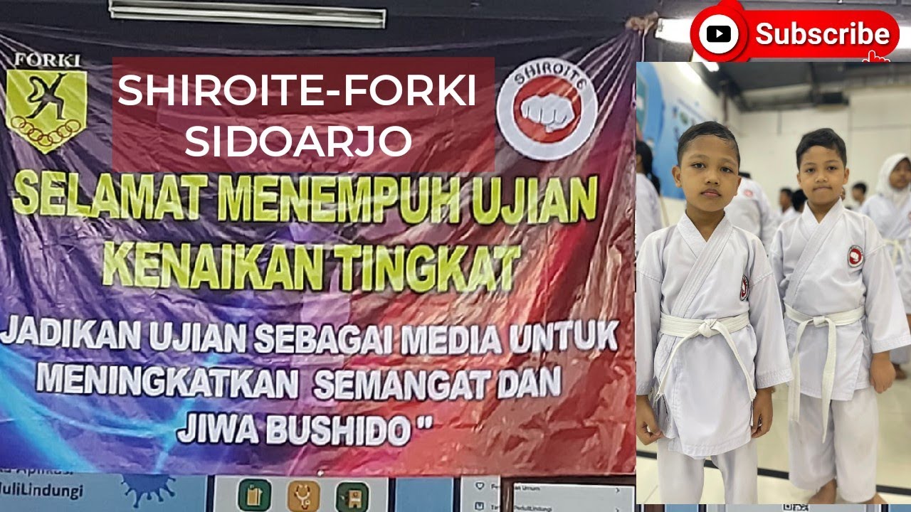 Ujian Kenaikan Tingkat dan Latihan Kata Beregu | Forki-Shiroite Sidoarjo