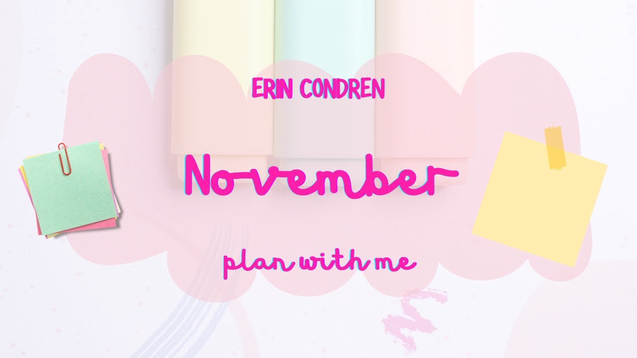 🍂 November Plan With Me 2025 | Erin Condren Monthly Planner Setup 🍂