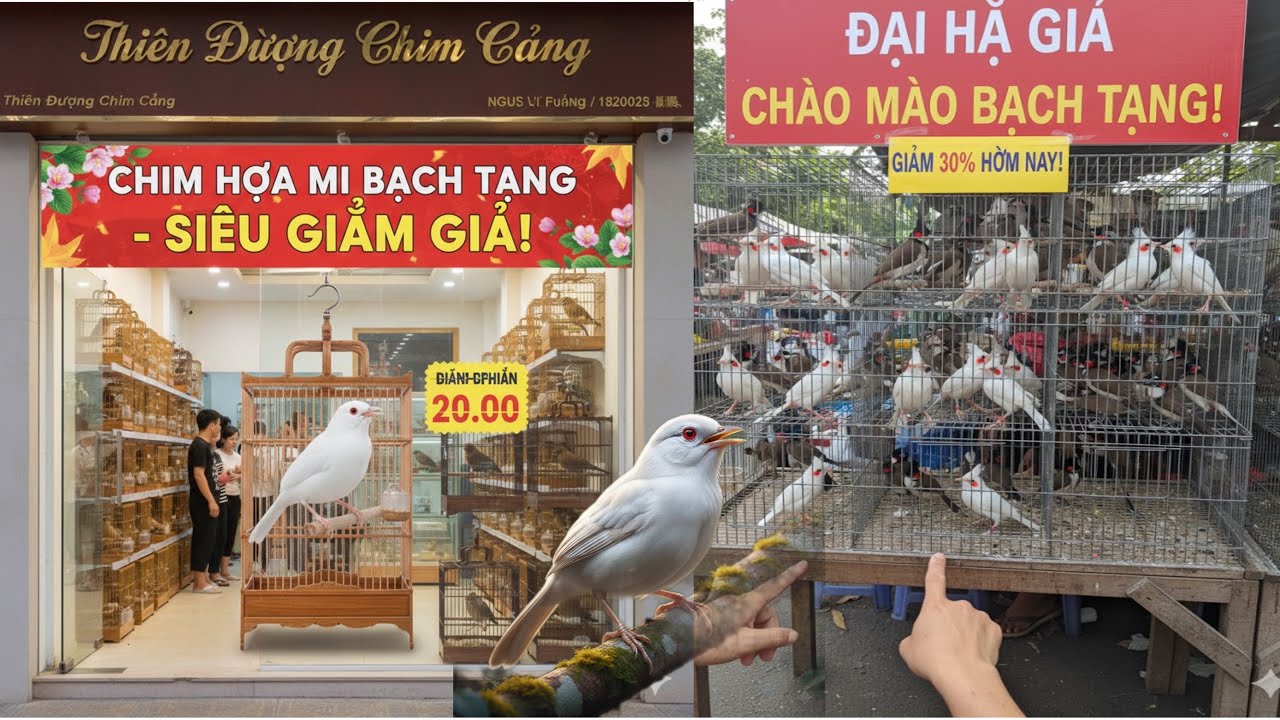 XẢ KHO NGHỈ TẾT - Họa Mi Đột Biến, Chào Mào Indo Giá 