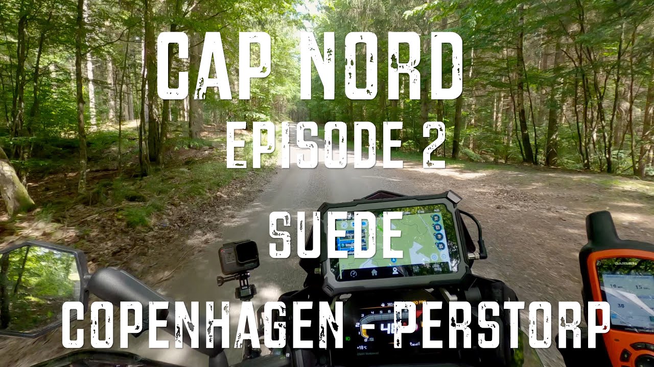 Escapade au Cap Nord en Moto tout-terrain solo Ep 2 l'aventure de Copenhage à Perstorp