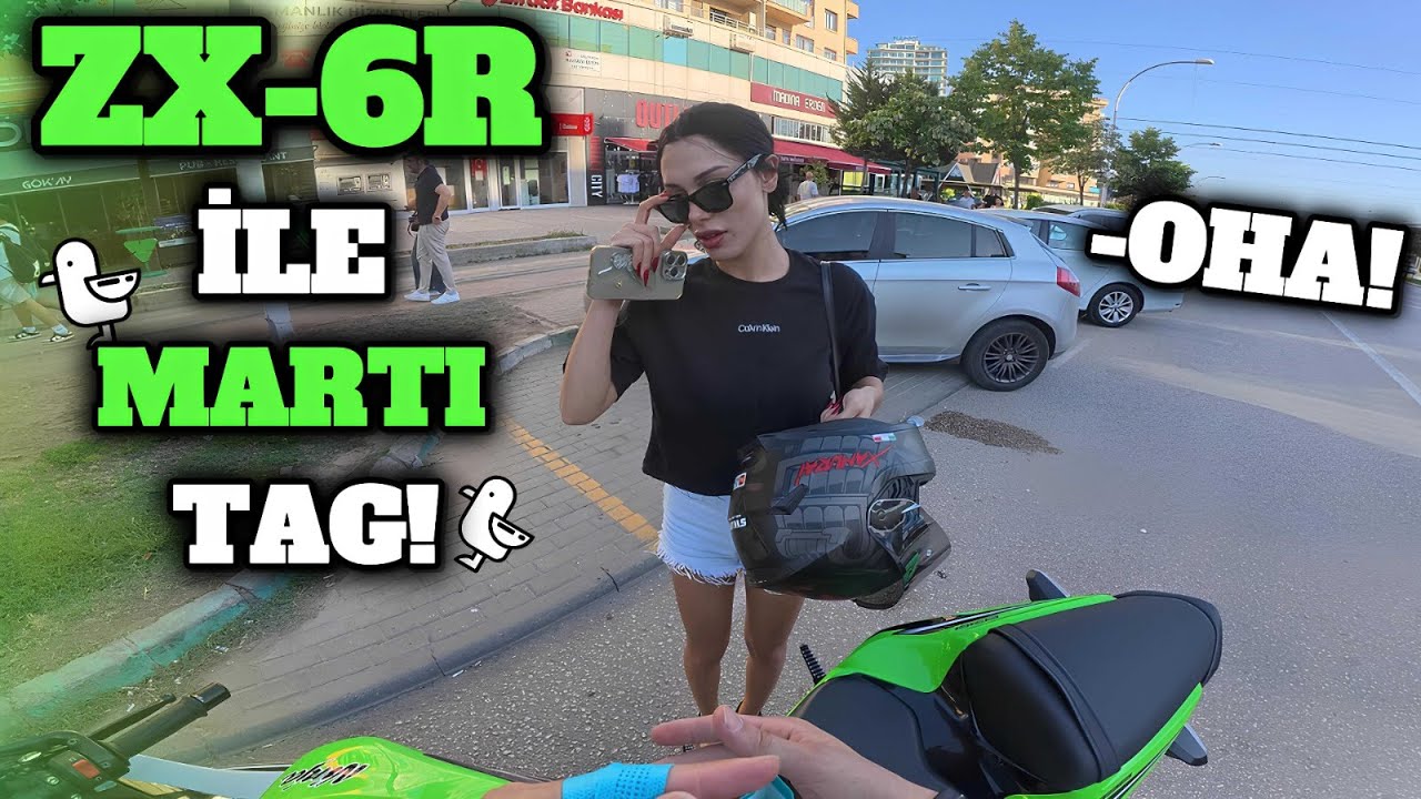 ZX-6R İLE MARTI TAG YAPTIK GENE TEPKİ DOLU BİR BÖLÜM #motovlog #69