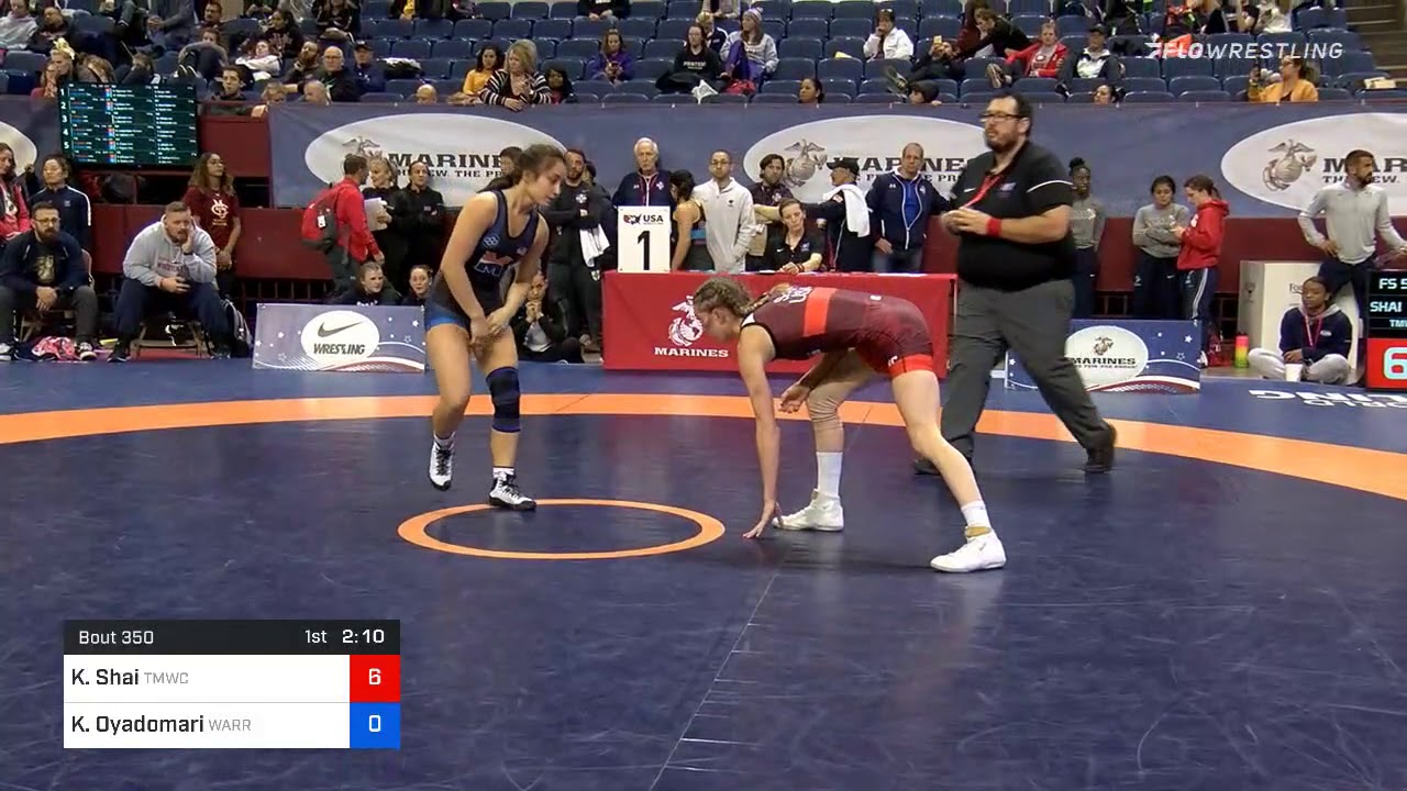 53 Kg Prelims Katherine Shai Titan Mercury Wrestling Club Vs Keely Oyadomari Warrior Wrestling Clu