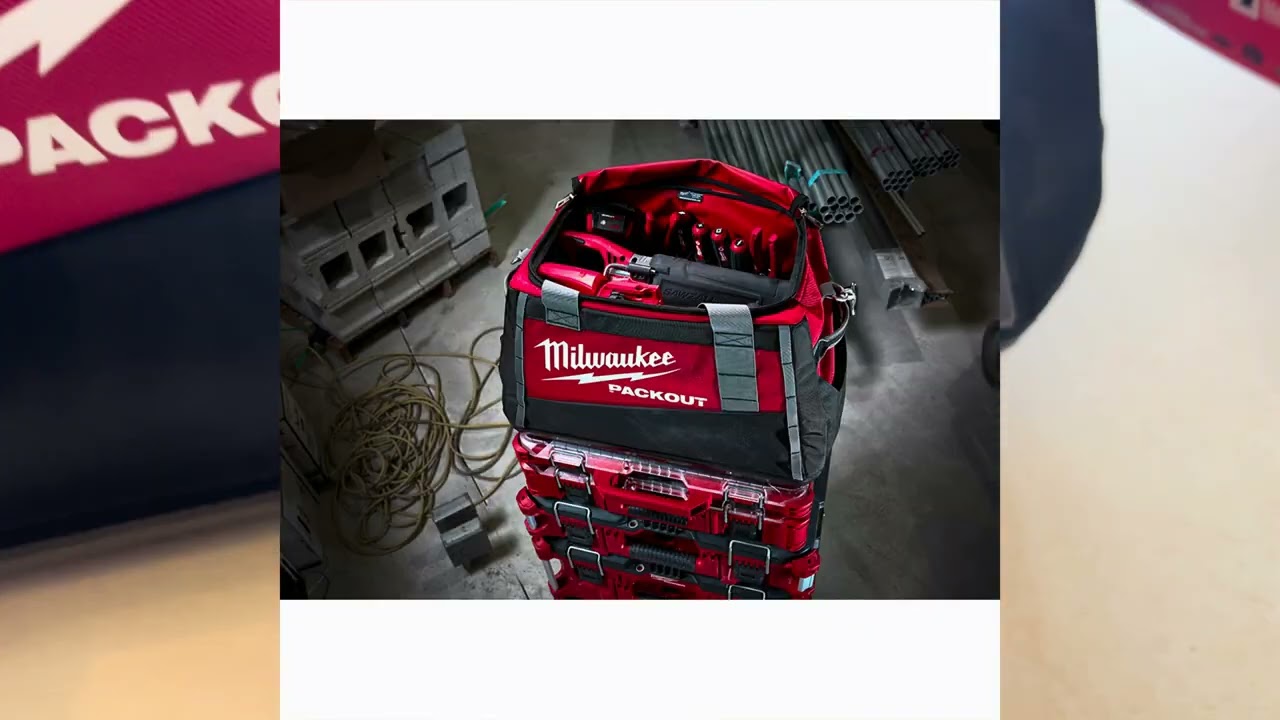 Распаковка сумки для инструментов Milwaukee Packout 20