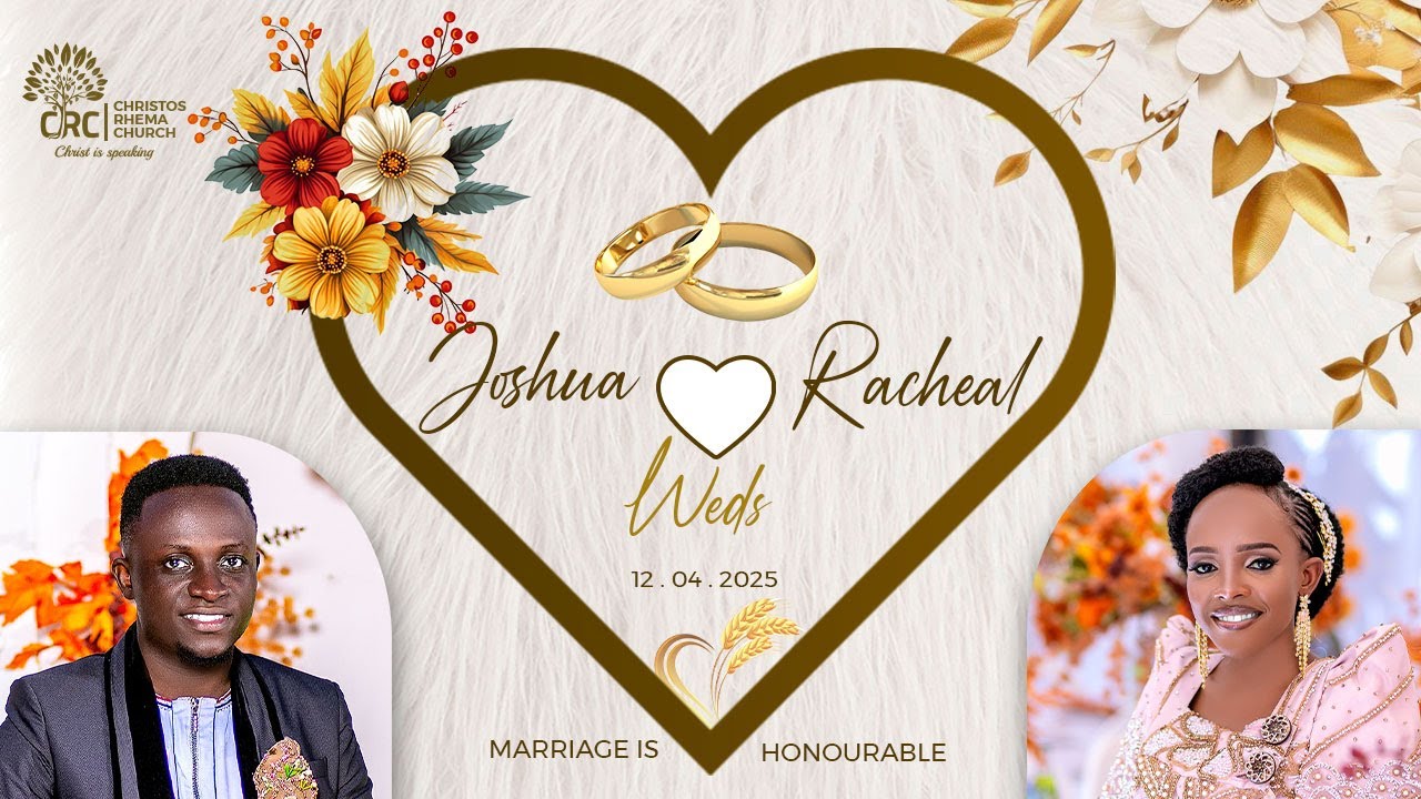 JOSHUA WEDS RACHEAL @ Christos Rhema Church | 12th April 2025 | Pastor Omongole David