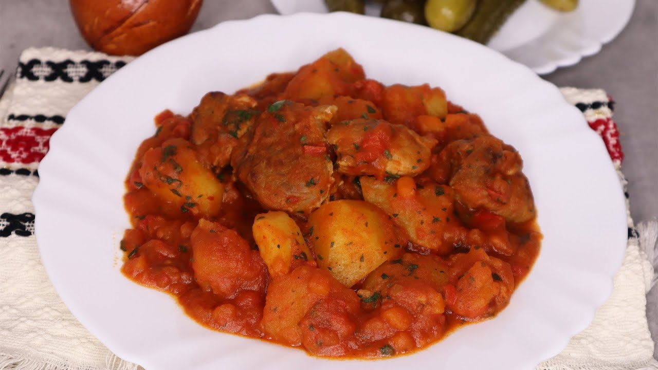 Tocanita de cartofi  cu carne de porc | Maria Popescu #tocanitadecartofi