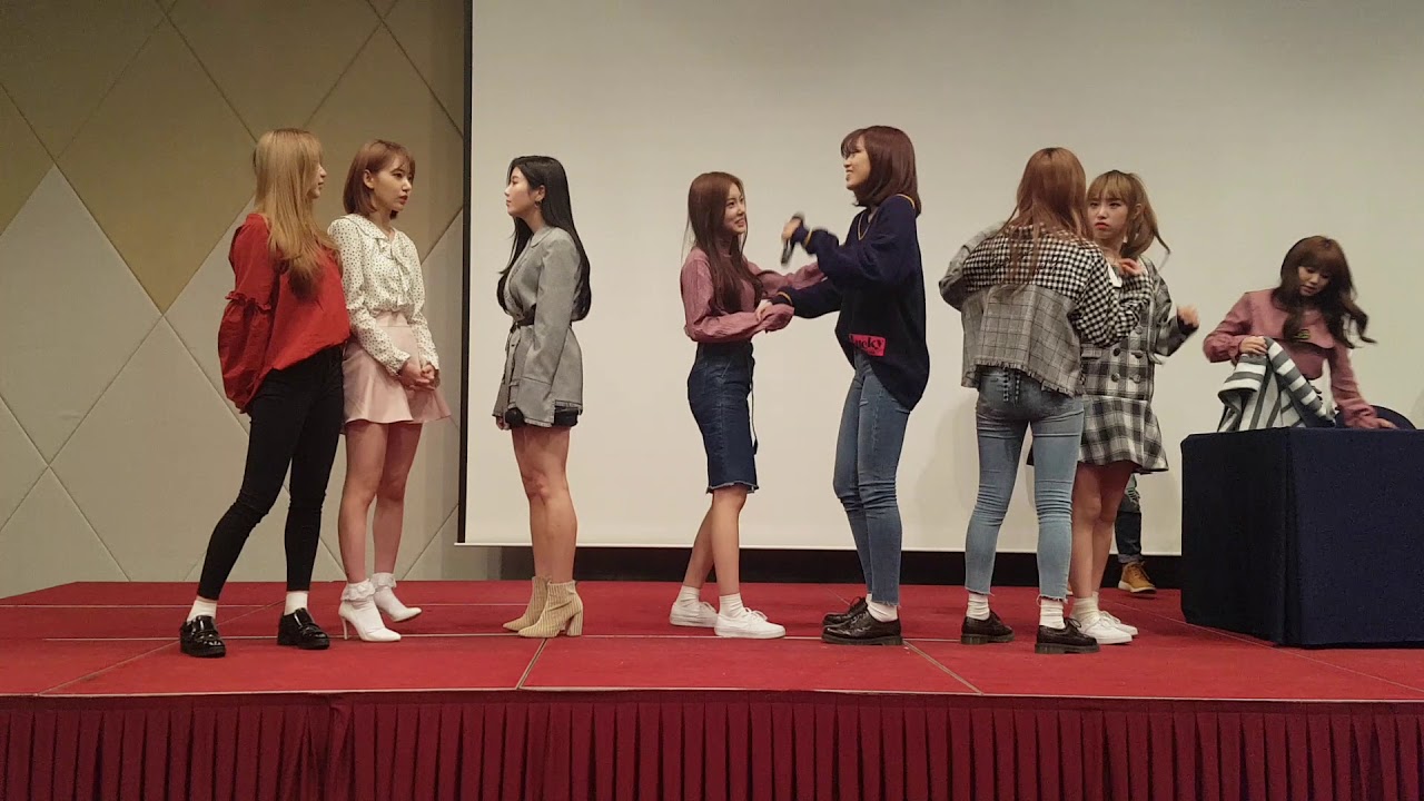 181118 아이즈원(IZONE) 대구 팬싸인회(fan sign event end) 끝  멘트  O' My! Dance
