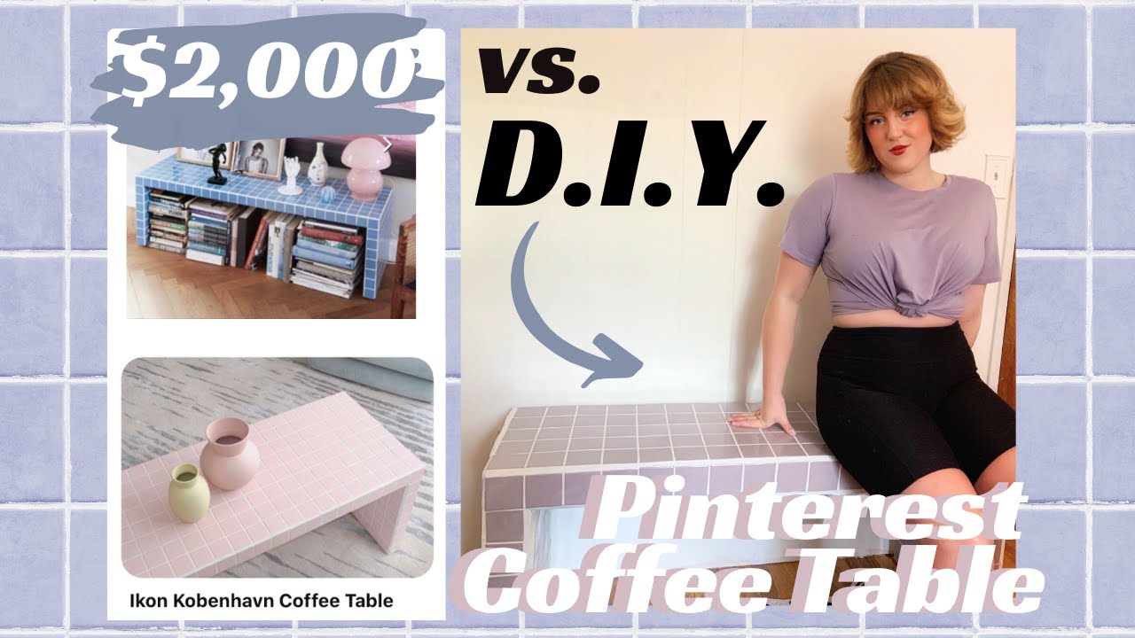 Build a DIY Pinterest tile coffee table (Ikon København furniture on a budget!)