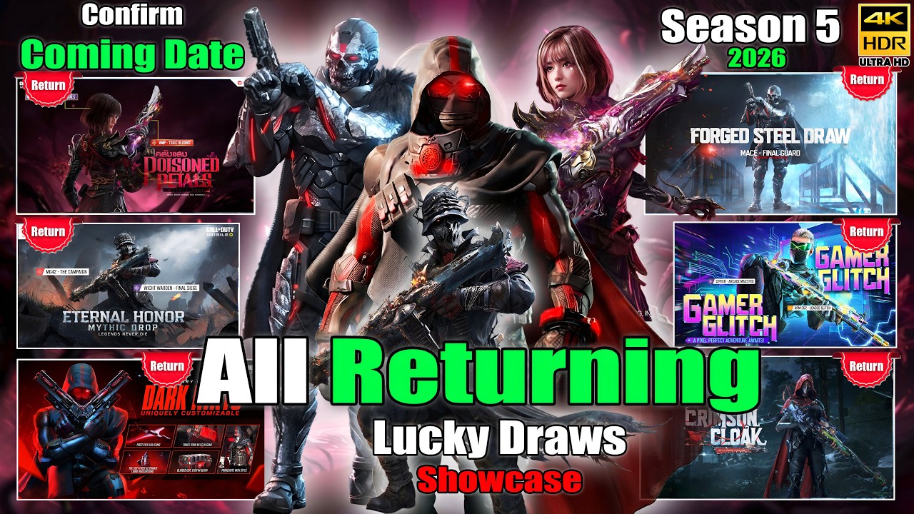 Season 5 All Returning Draws Date 2026 | All Returning Mythic & Legendary Draws Showcase Codm Leaks