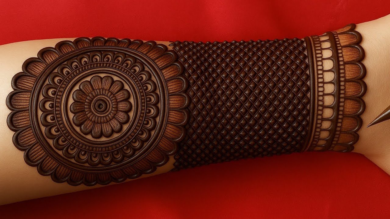 Very Beautiful Gol Tikki Mehndi Design||New Easy Tikki Mehndi Design||Mehendi Designs For Back Side