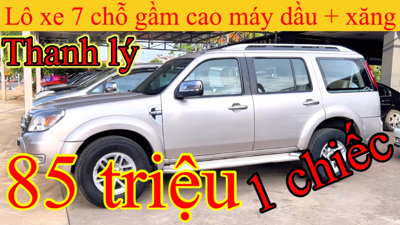 Thanh lý lô xe ô Tô 7 chỗ “ 85 triệu/chiếc “ Ford evrest _ Toyota innova _ Mitsubishi _ Bán tải