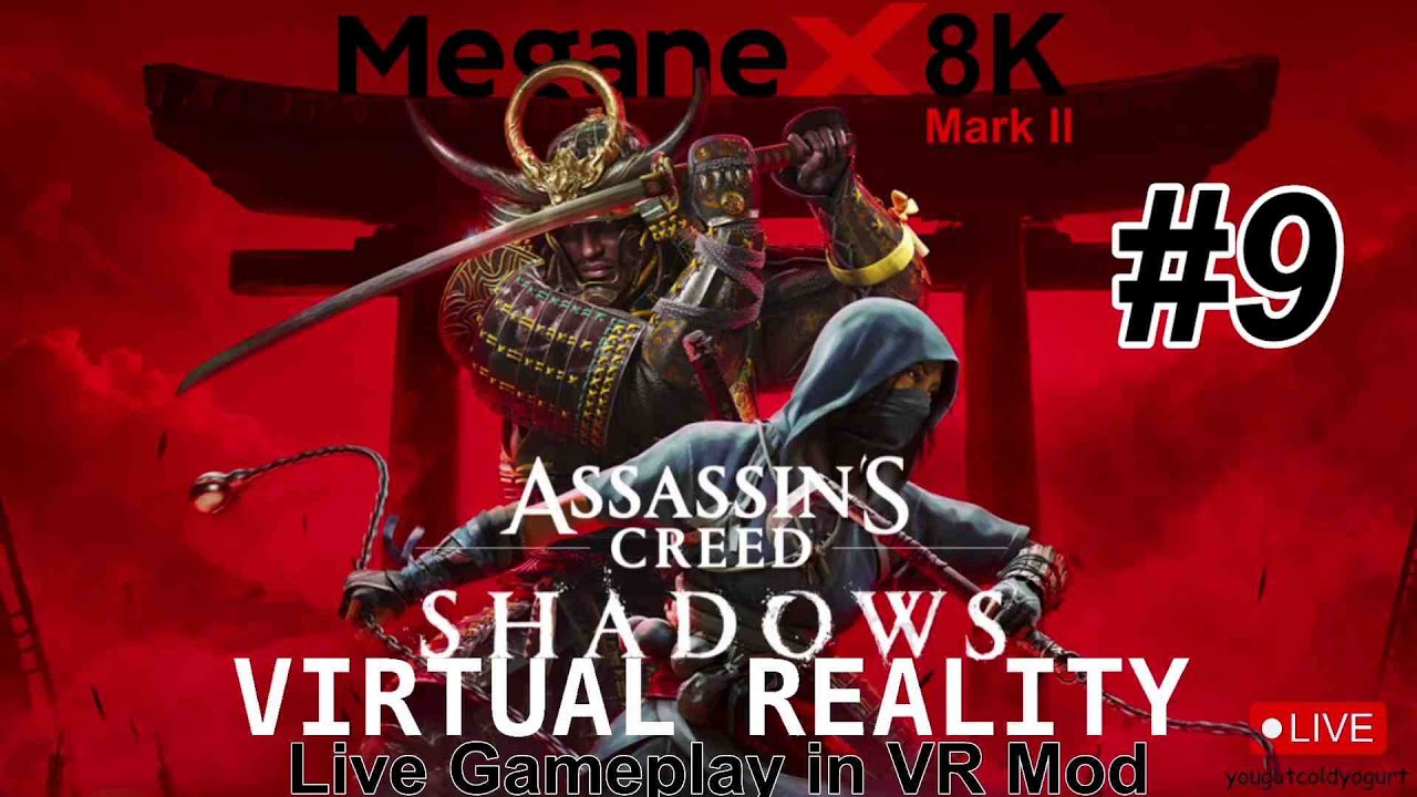 #9 Assassin’s Creed Shadows VR Mod / 8K VR Headset / RTX 5090 PC Live Gameplay!