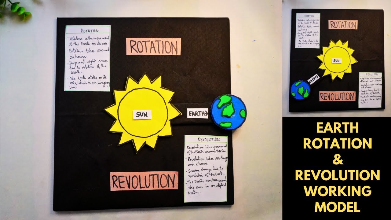 Earth Rotation & Revolution Working Model | Earth Sun Model | Science Project | Exhibition model