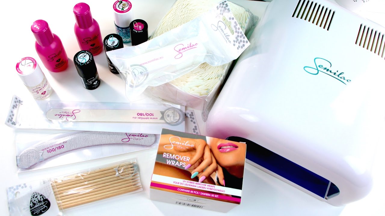 ГЕЛЬ ЛАК ДОМА ✔︎ SEMILAC Starter Kit ✔︎ Стартовый набор для гель лака СЕМИЛАК