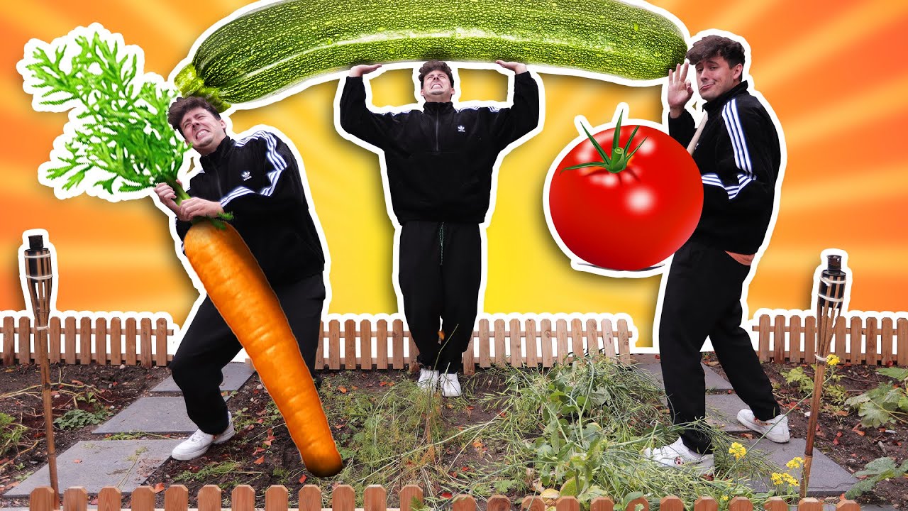 CrispyRob kocht mit GEM&Uuml;SE 🥒 aus seinem EIGENEN GARTEN! 🍅
