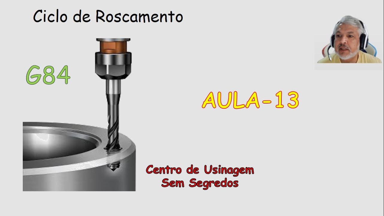 ROSCAMENTO COM MACHO MÁQUINA, COMANDOS FANUC