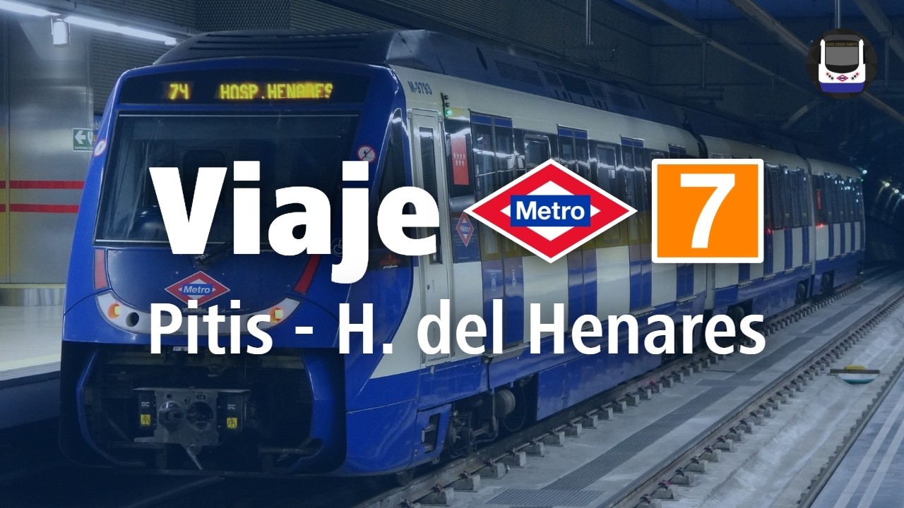 Viaje por la L7 de Metro de Madrid | Pitis - Hospital del Henares