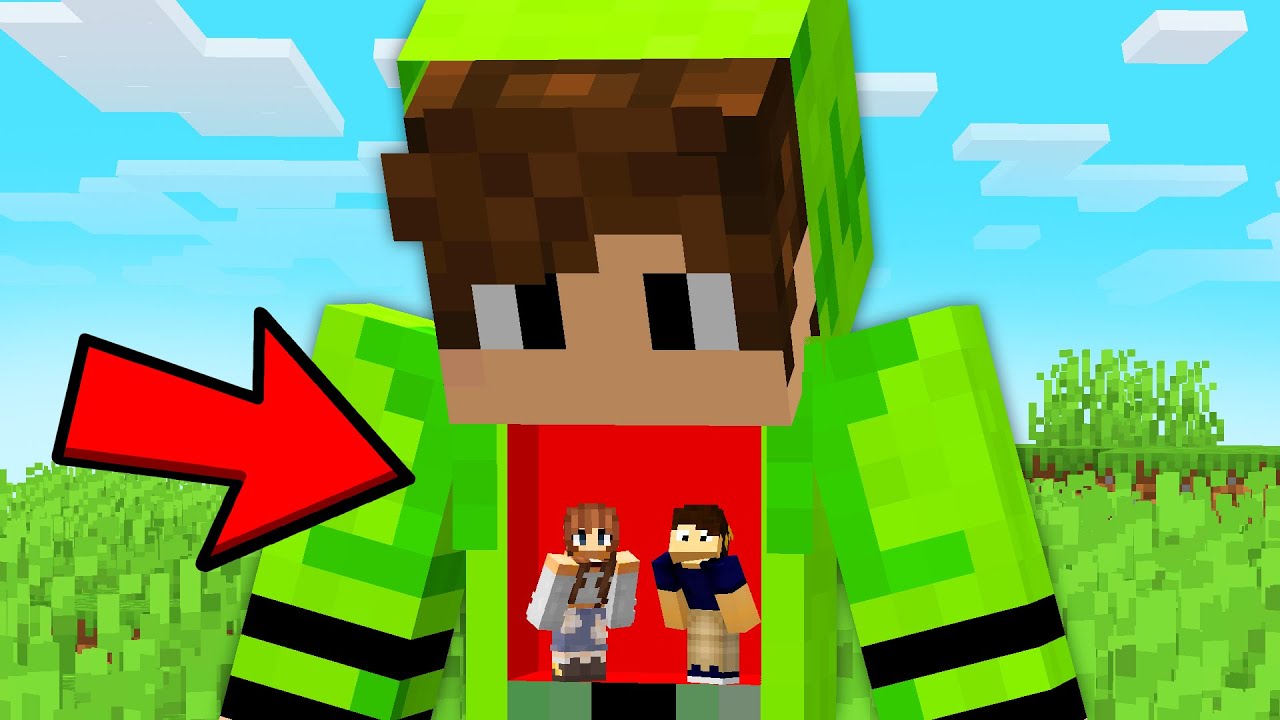 Eu posso entrar DENTRO dos YOUTUBERS no Minecraft!