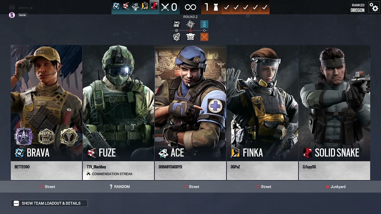 how top cahmps play r6