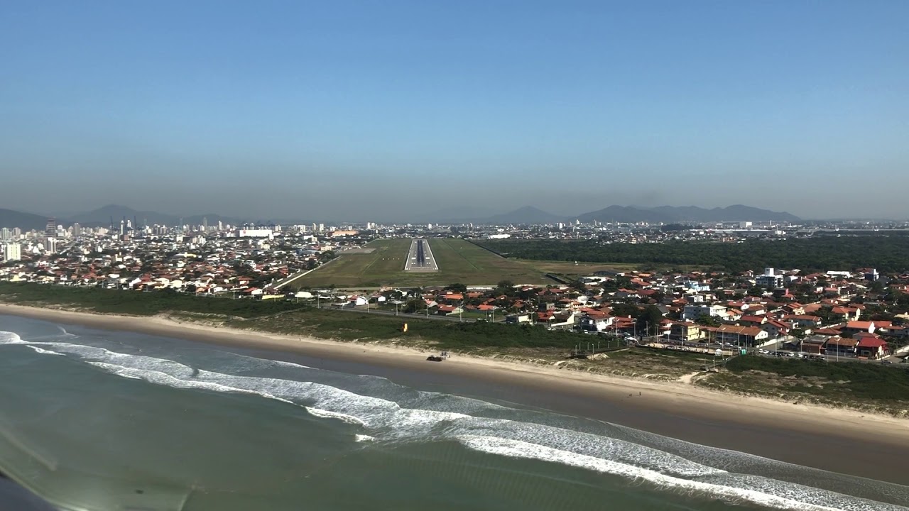 VEJA COMO É POUSAR NO LITORAL NA VISÃO DOS PILOTOS !