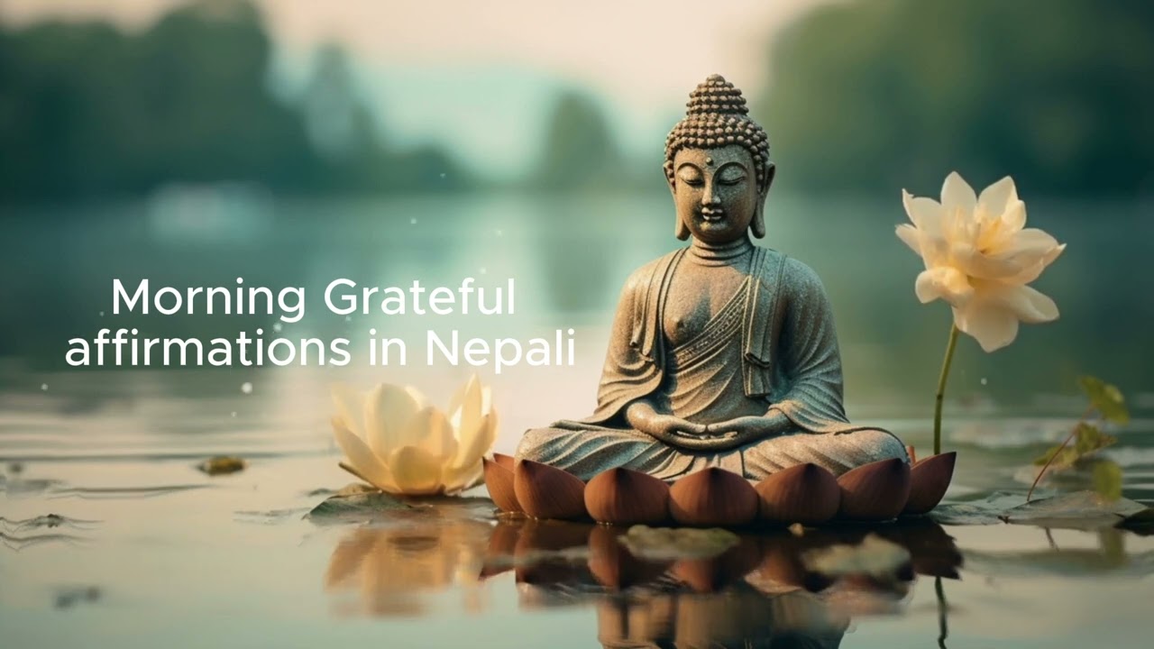 Morning grateful affirmations in Nepali #thankinggodinnepali #nepaliaffirmations #Mehndomaya