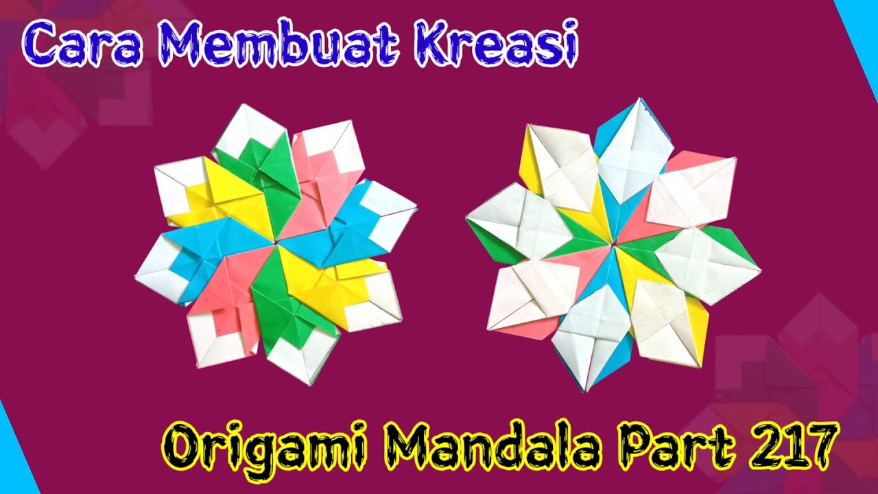 Cara Membuat Kreasi Origami Mandala Part 217