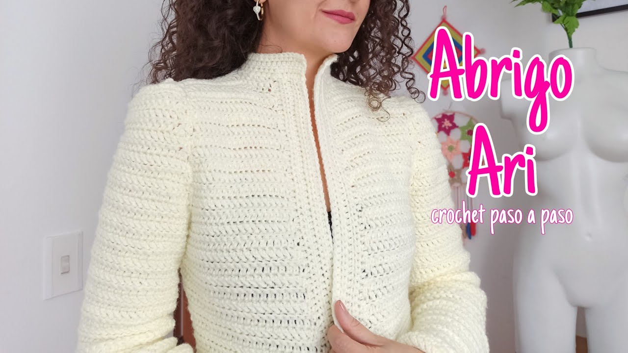 Abrigo Ari crochet mc 🥰 cárdigan elegante tejido a crochet sobre medida