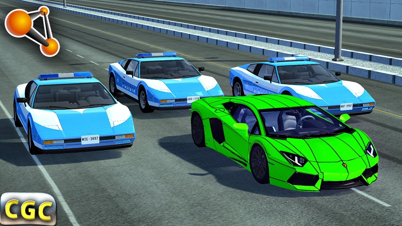 Police Chase Fails Roadblocks high speed crashes BeamNG Drive #1