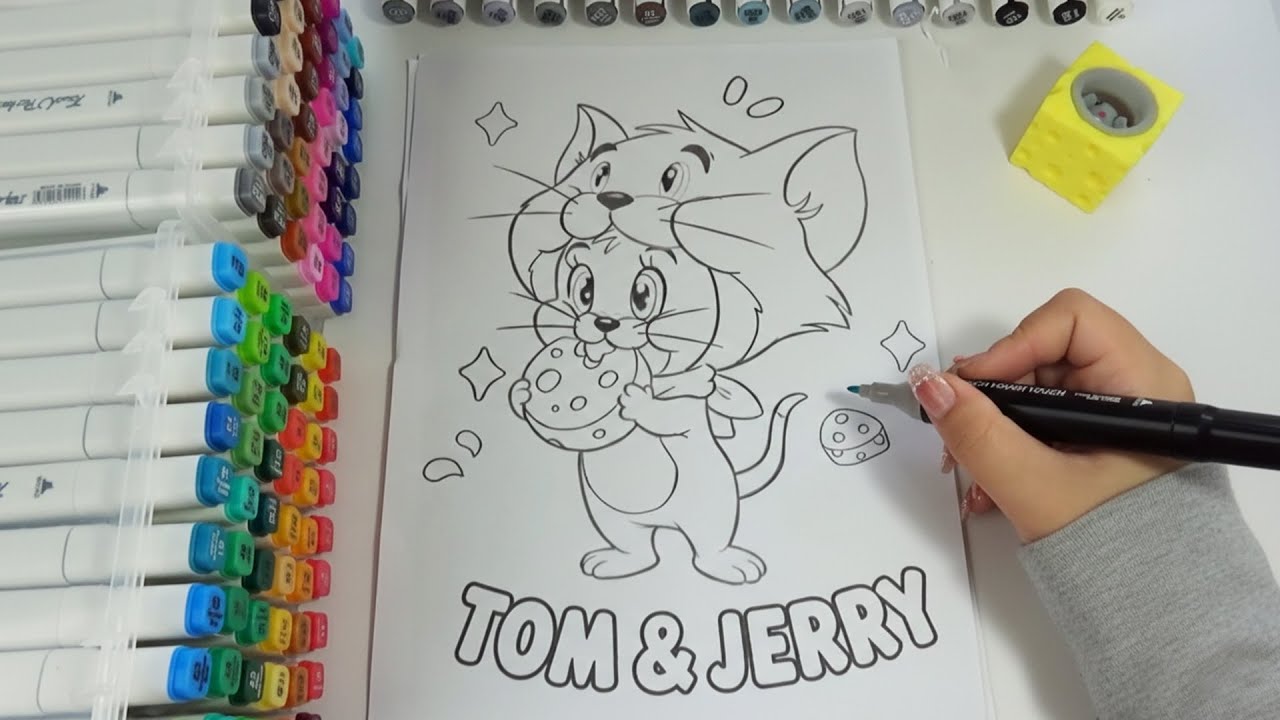 Coloring Jerry in Tom Costume | Tom & Jerry Nostalgia 🐱🐭