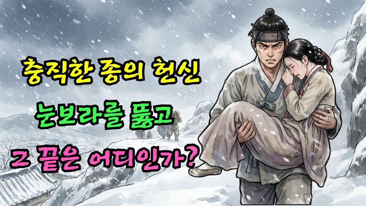 [역사야사] 가문이 몰락해 노비가 된 아가씨를 따라 유배지로 향한 머슴 길동, 처형대 위에서 마주한 기적 같은 반전