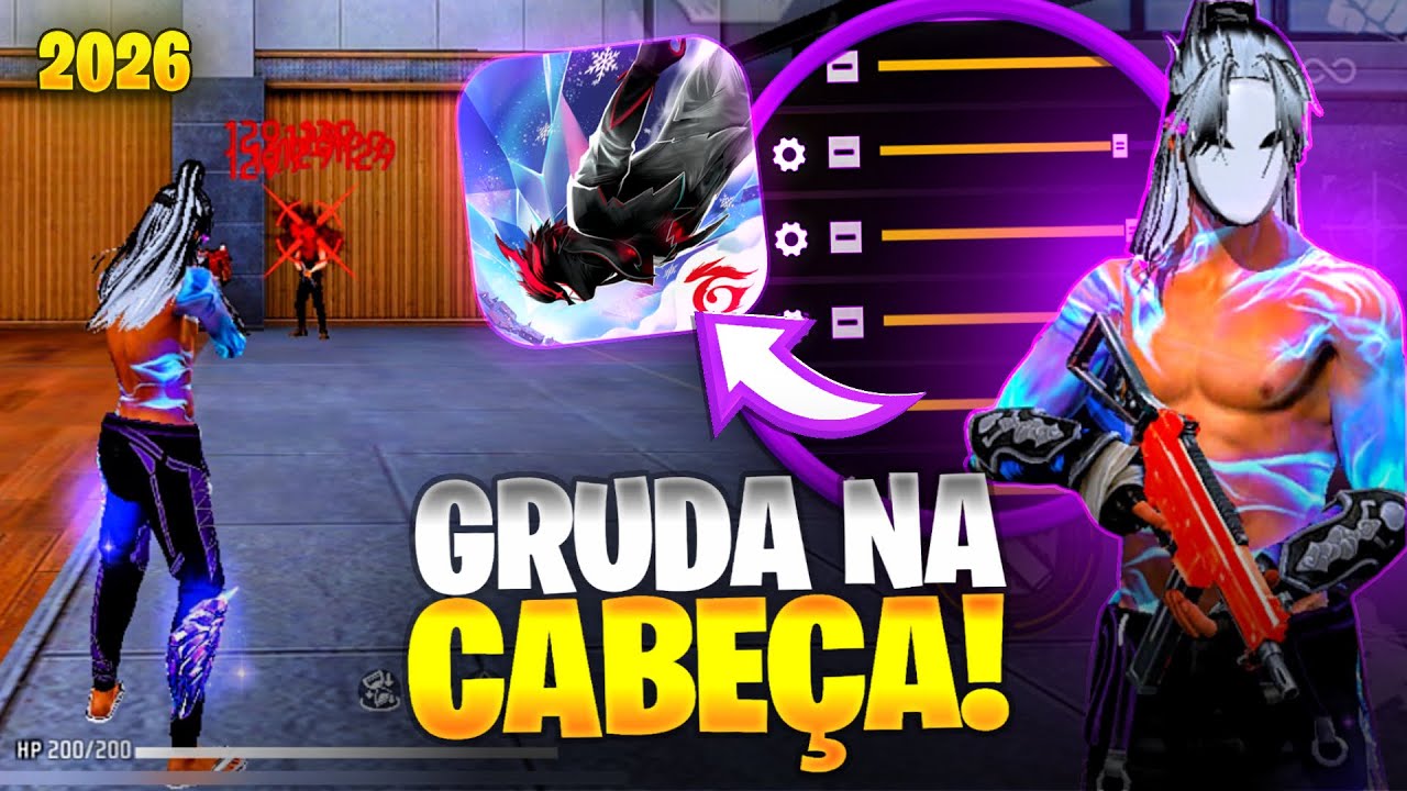 ATUALIZADO 2026! a MELHOR SENSIBILIDADE Com e Sem DPI para SUBIR CAPA no FREE FIRE! 🔥 + DPI + HUD