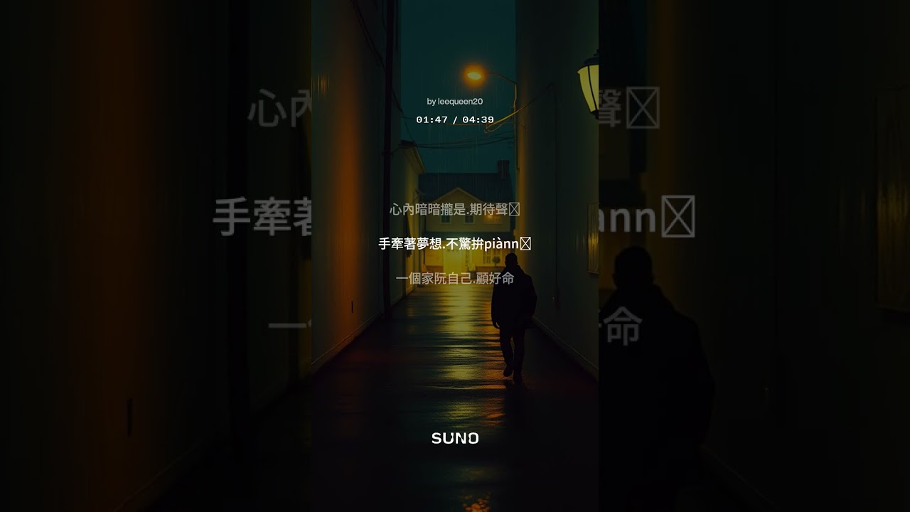 一個人行kiâ過 那條巷hāng