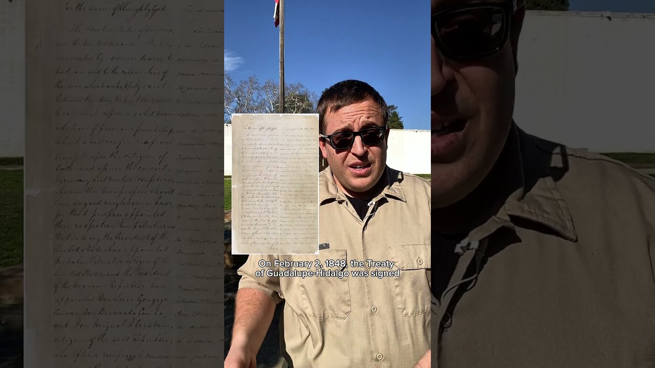 The Treaty of Guadalupe Hidalgo signed February 2, 1848 and Sutter’s Fort