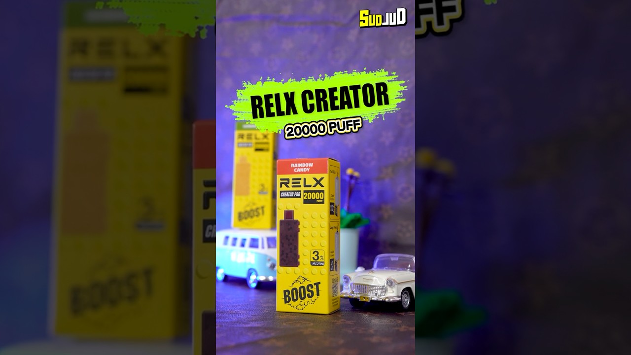 รีวิว Relx Creator 20000 Puff ใช้แล้วทิ้ง 20000 คำ ดีไซน์ตัวต่อ Lego #relx #ปลัดอู๊ดพลังใบ