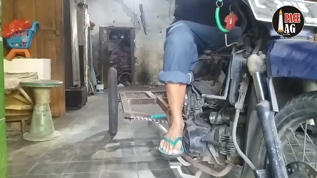 Tahap Membuat Rangka dan Pasang Ban Sepeda Motor Roda Tiga #Part 2