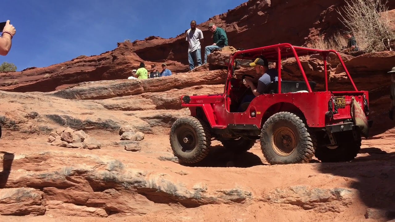 Willys Jeeps on the Pickle Trail, Moab EJS 2018