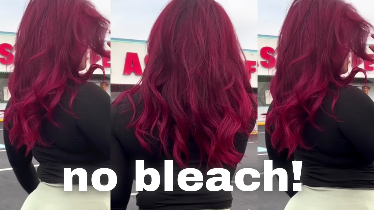 LOREAL HICOLOR MAGENTA mixed with LOREAL HICOLOR RED + Wild Cherry | Color Refresh + Root Touch Up