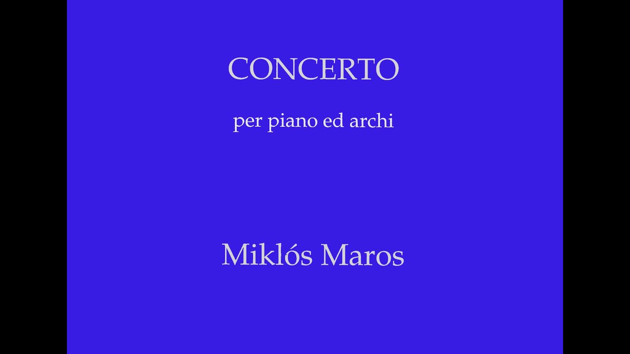 CONCERTO PER PIANO