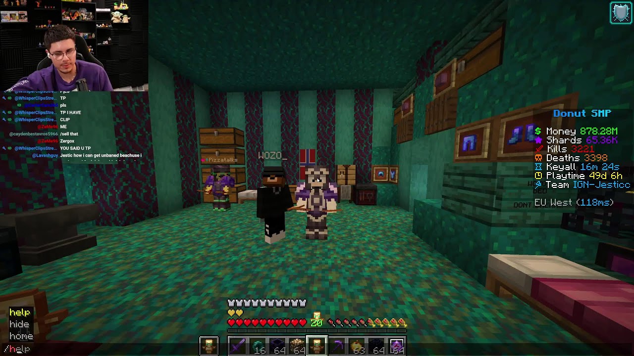 Donut SMP | Teleporting to Viewers & Rating Bases