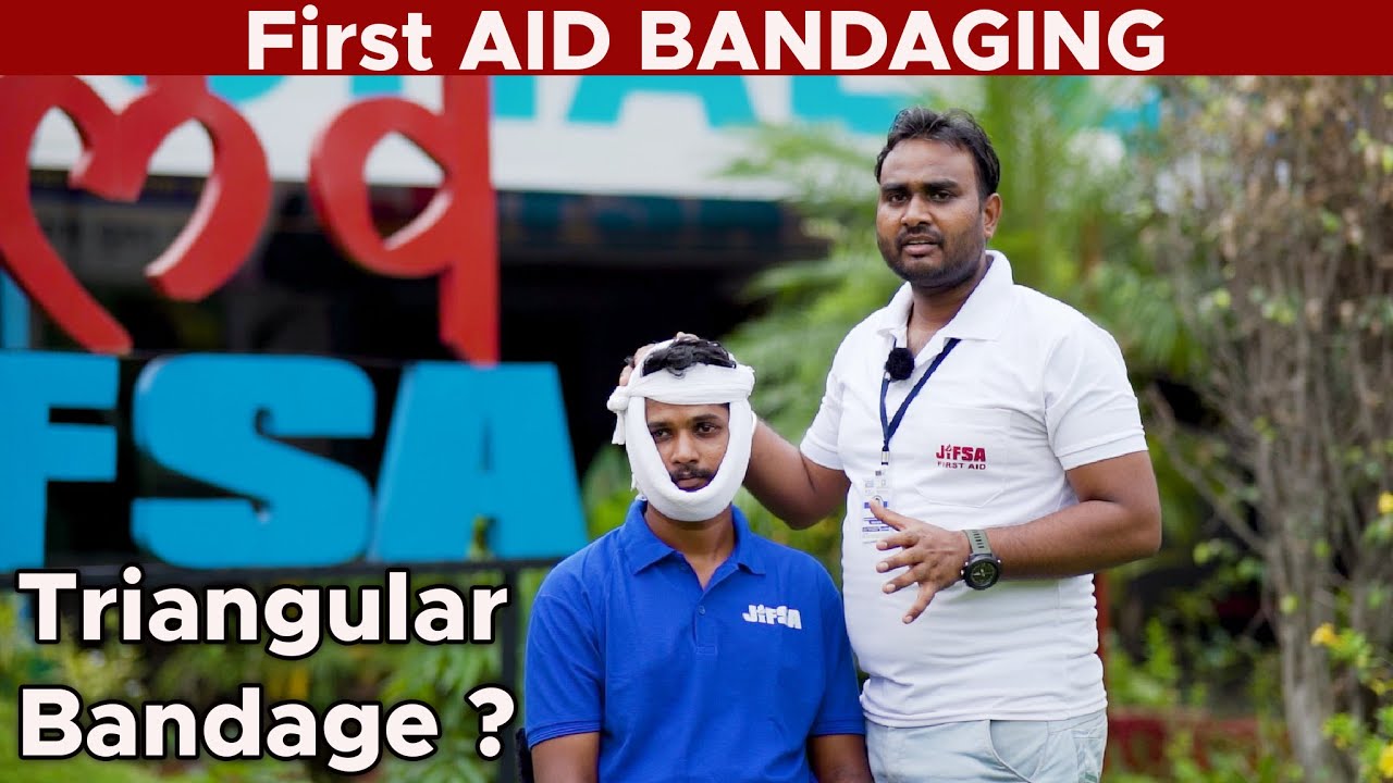 DGMS First Aid Course - What is Triangular Bandage ? / Triangular Bandage क्या है ?