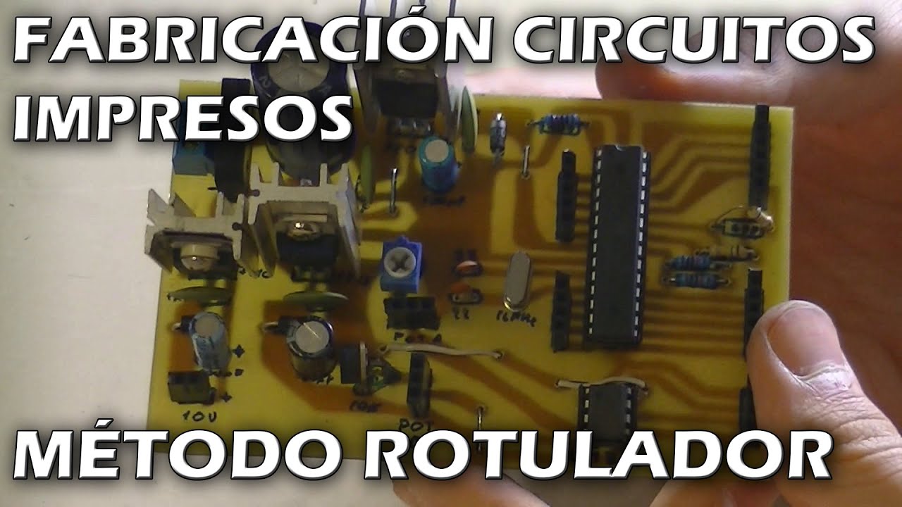 ✅ Cómo FABRICAR CIRCUITOS IMPRESOS (PCB) - METODO ROTULADOR 1 capa