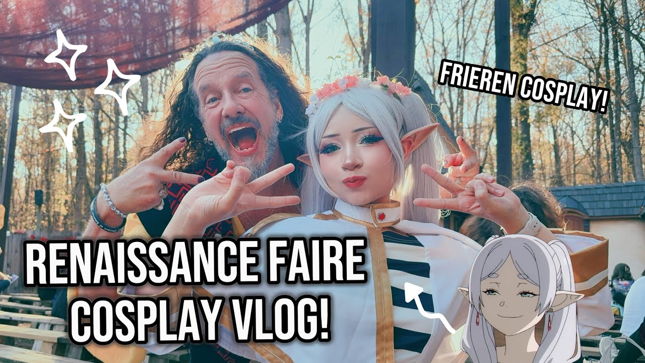 FRIEREN GOES TO THE REN FAIRE!! Carolina Renaissance Faire Cosplay Vlog ✨
