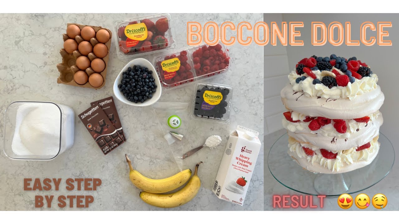 Simple & EASY Boccone Dolce Cake Recipe | Papa Haydn Favorite Inspired Dessert