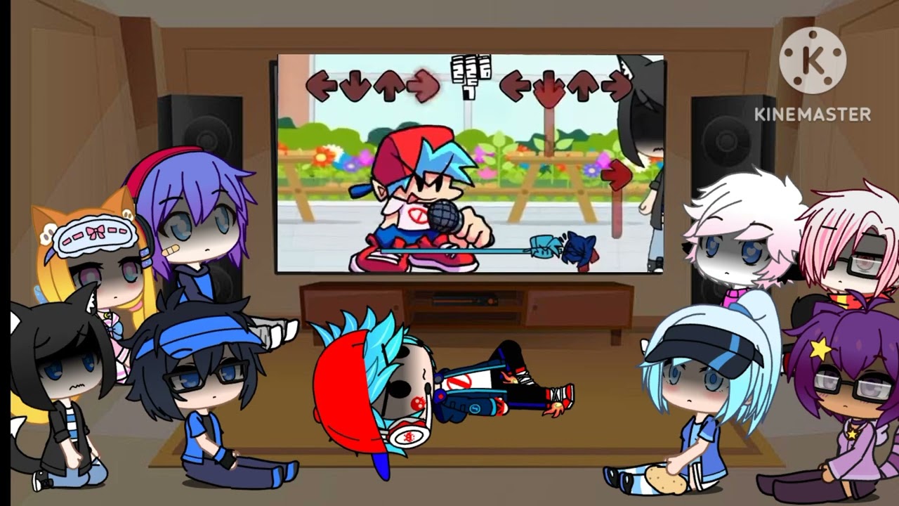 Boyfriend & GachaLife Characters React to FNF Gacha Horror
