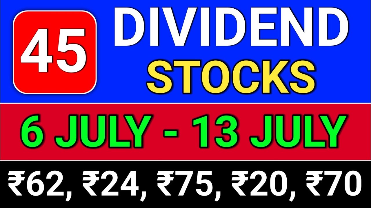 45 dividend stocks?  Sun Pharma. JSW Steel. Dodla Dairy. Mphasis. United Spirits. Titan. . Sobha