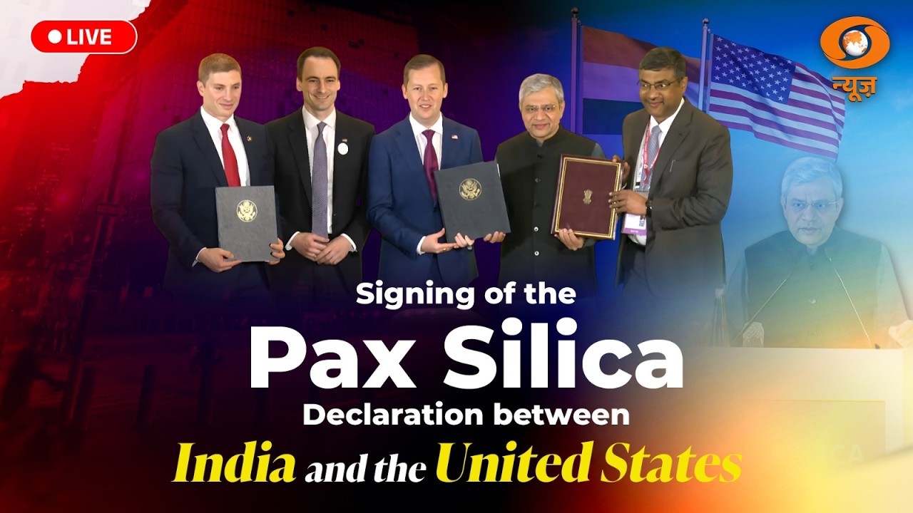 LIVE : Signing of the Pax Silica Declaration between India and the United States