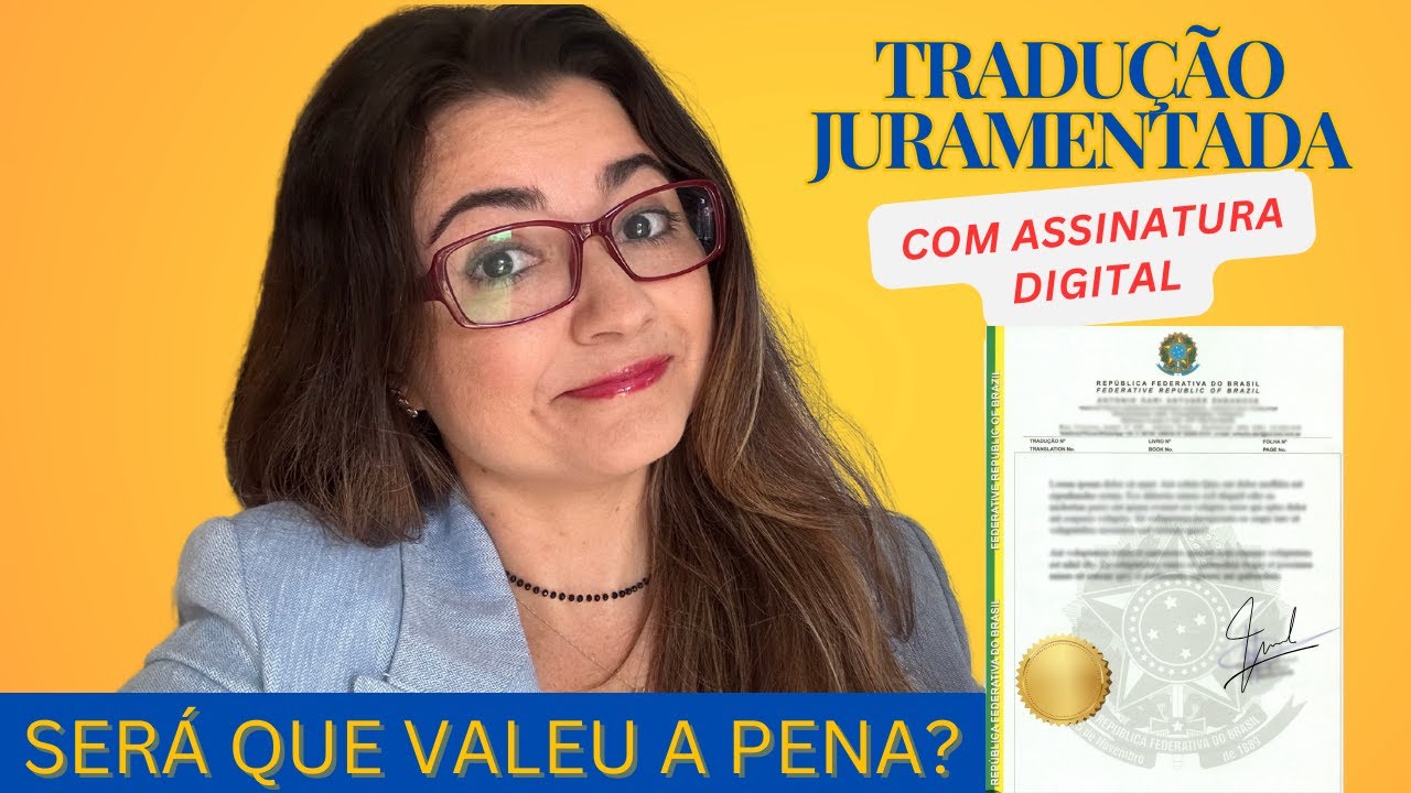Tradução Juramentada com Assinatura Digital #traducaojuramentada #morarfora