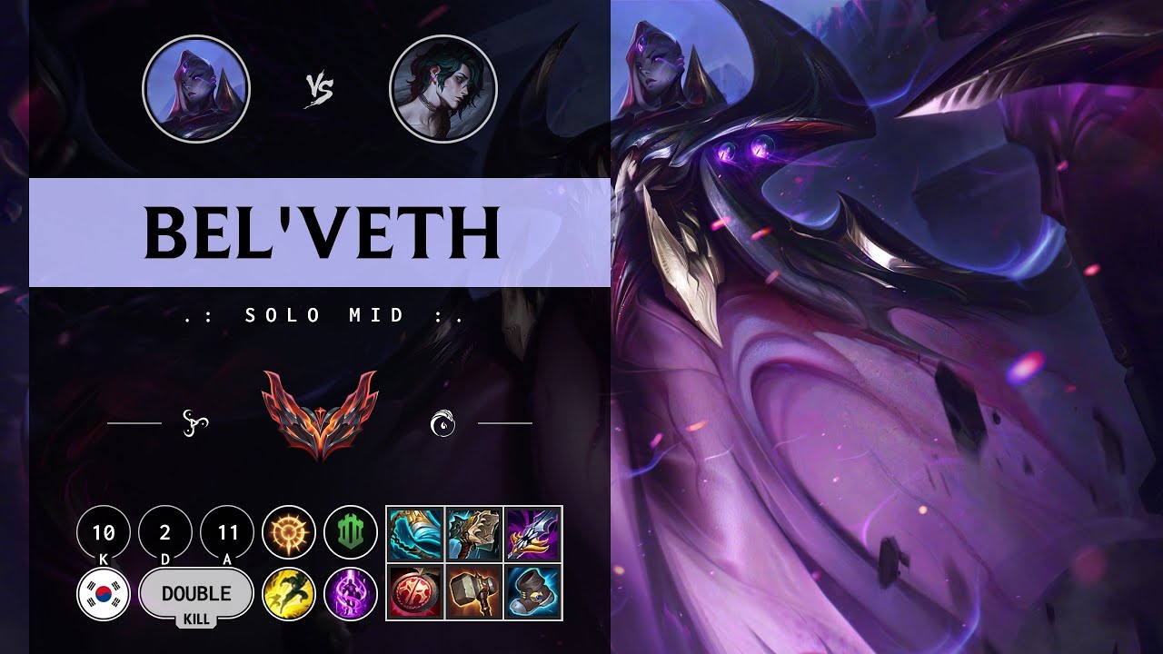 Bel'Veth Mid vs Hwei - KR Grandmaster Patch 14.11