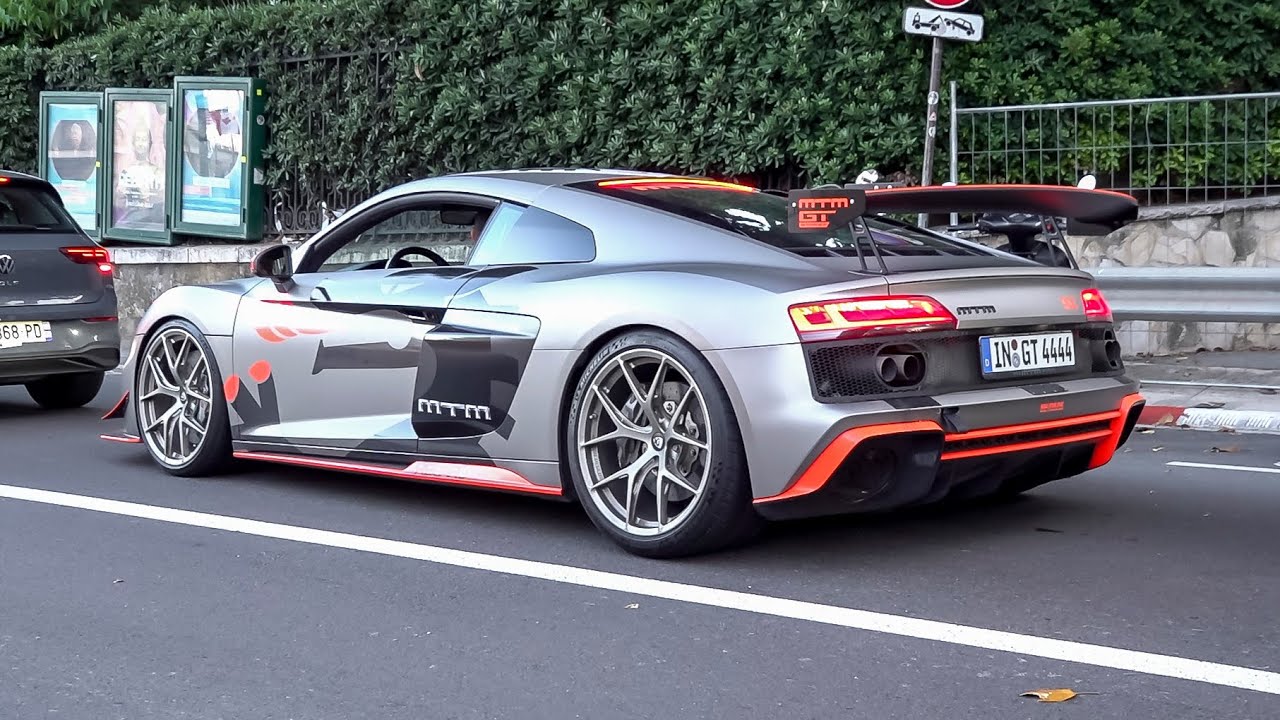 822HP MTM Supercharged Audi R8 V10 Performance - LOUD Accelerations !
